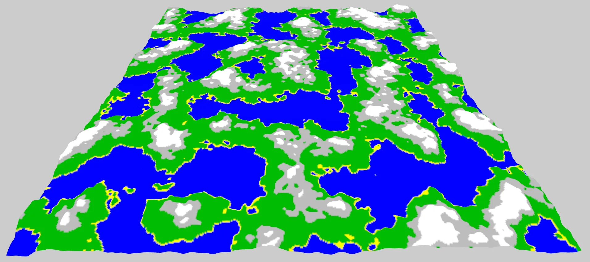 Screenshot of 3D ThreeJs terrain generation