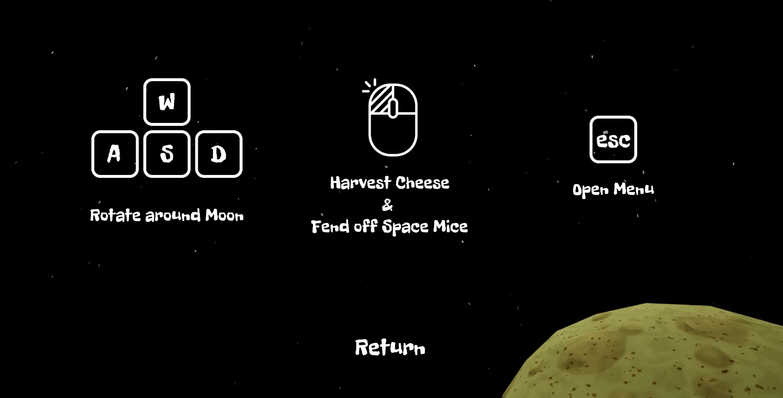 Screenshot of in-game controls screen