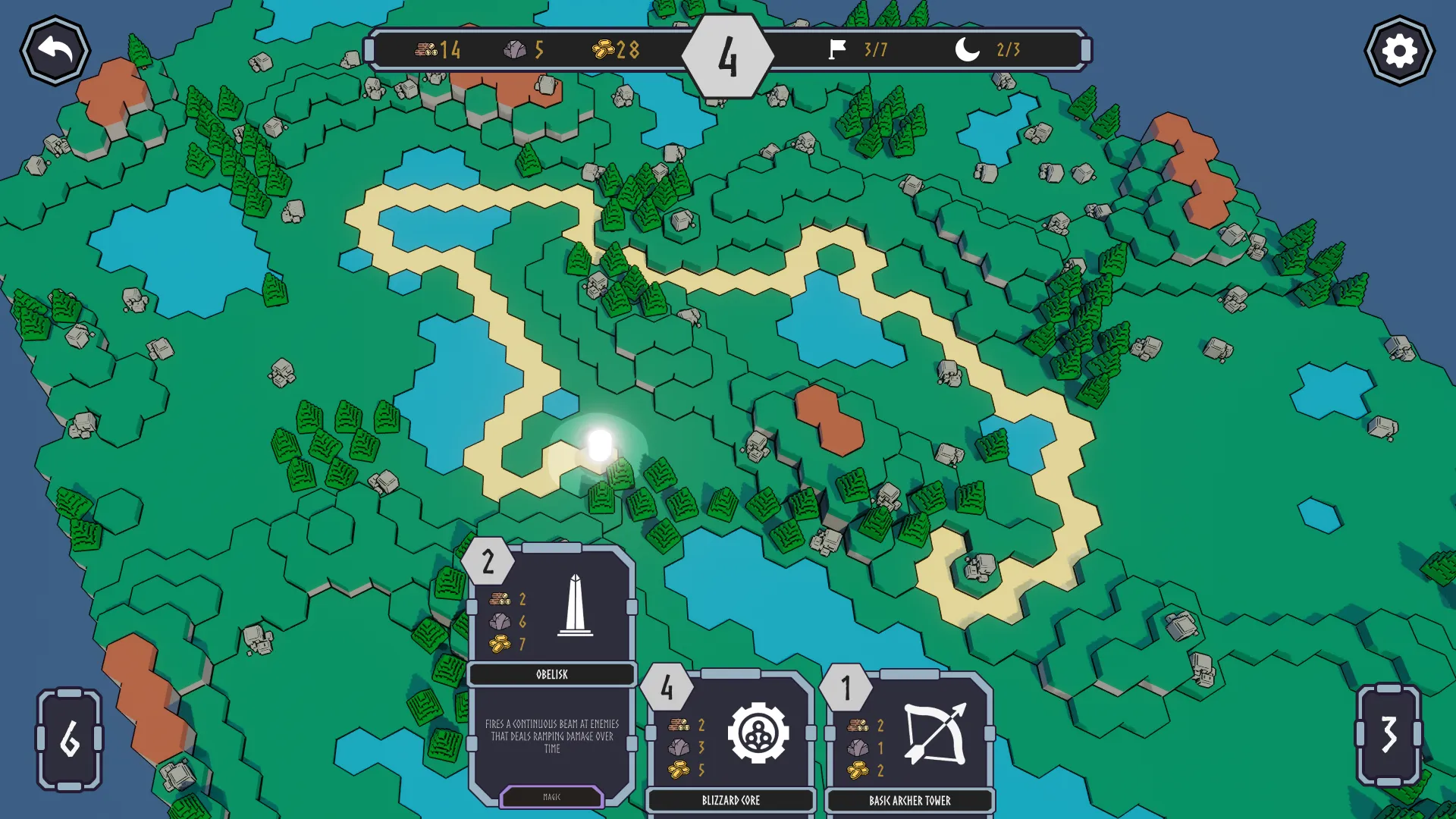 Screenshot of game UI