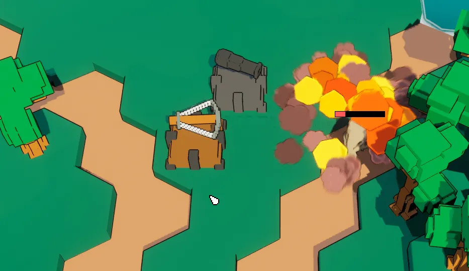 Particle effects during combat